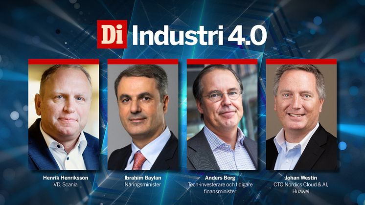 Den 17 november kl 9.00 bjuder Dagens industri in till en livesänd konferens om industri 4.0