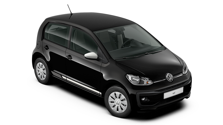 Volkswagen introducerer ny kampagnemodel: black design up!, der kan privatleases for 1.799 kr./md 