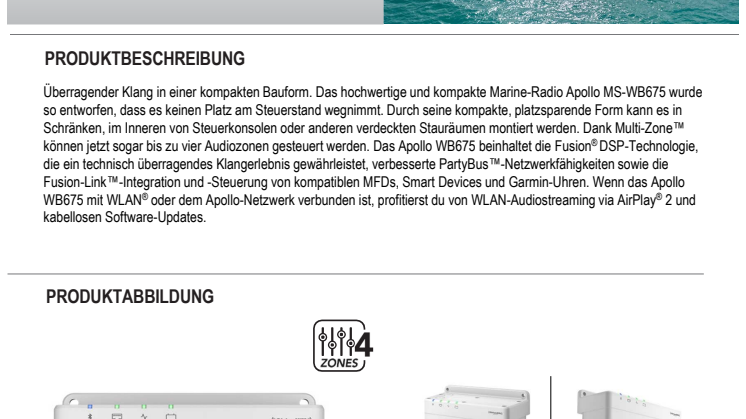Datenblatt Garmin Fusion Apollo WB675