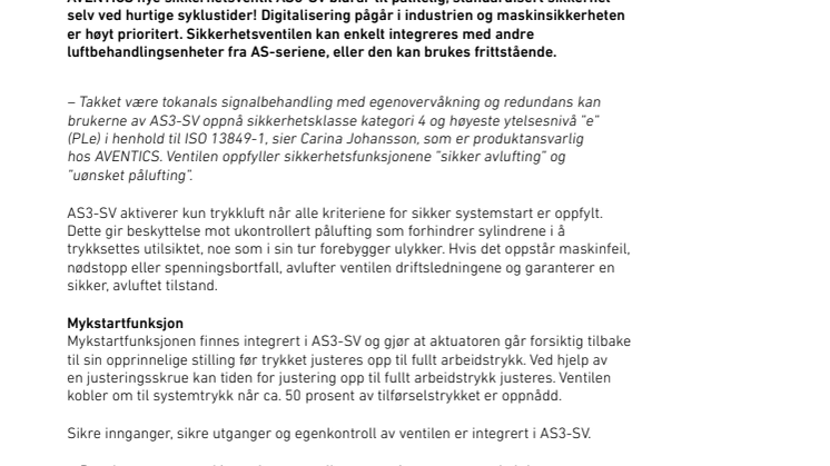 Sikkerhet for menneske og maskin