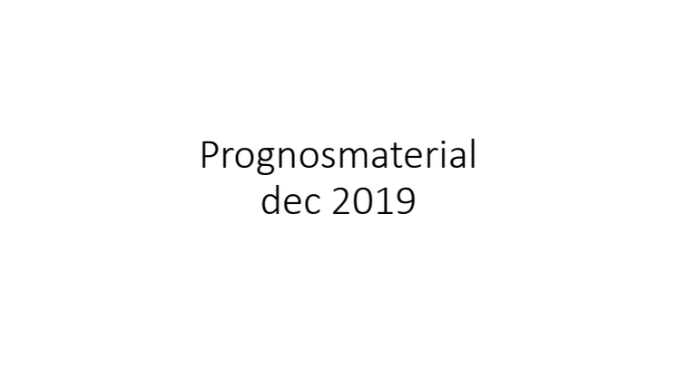 Prognos, 2019 kvartal 4