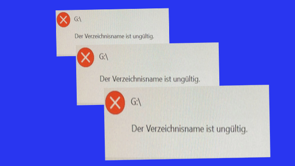 der verzeichnisname ist ungueltig 010.