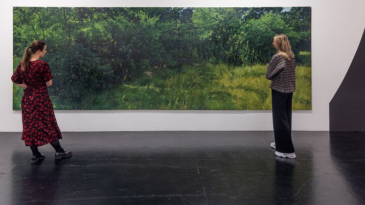 Gerhard Nordström, Eftermiddagssol i hagen (ur Sommaren, 1970), 1972, olja på pannå