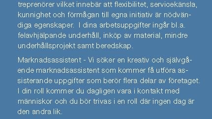 Finnvedsbostäder söker marknadsassistent och reparatör