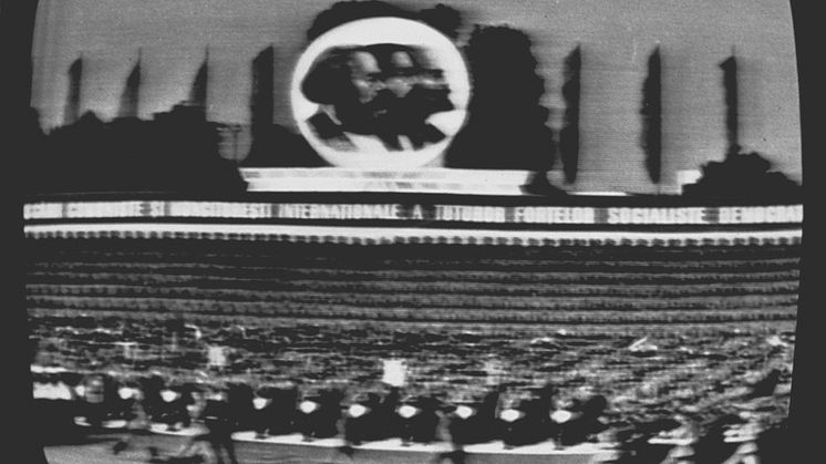Pressbild The Realism Question: Ion Grigorescu, Den stora demonstrationen den 23 augusti, befrielsens minnesdag, 1974 (1) 