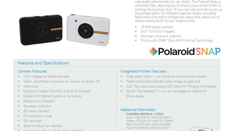 Polaroid Snap