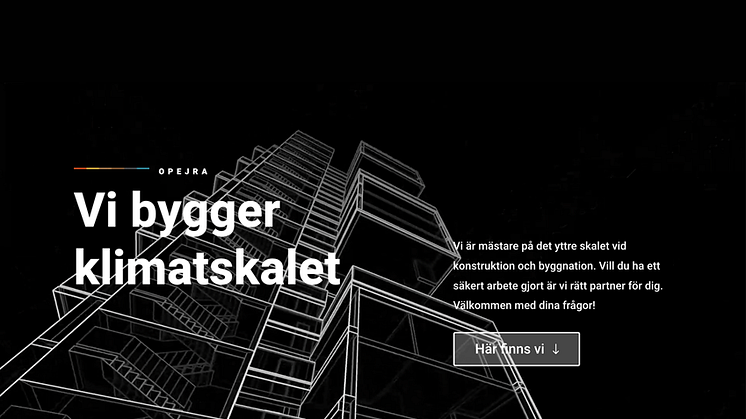 Opejra - En unik satsning på klimatskal