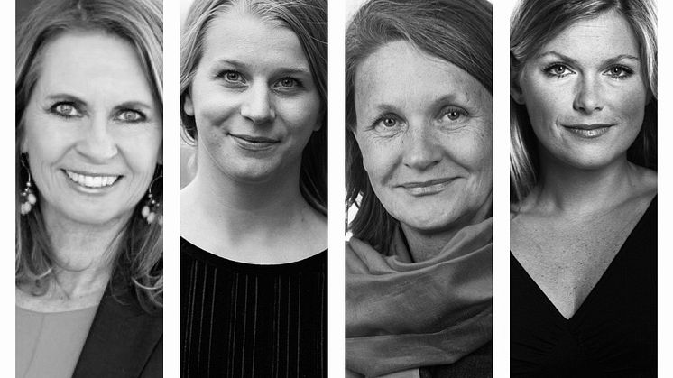 I panelet: Administrerende direktør Ellen Arnstad, fylkestingsrepresentant og tidligere leder av KrFU, Ida Lindtveit Røse, politisk redaktør i VG, Hanne Skartveit, og debattansvarlig i Dagbladet, Martine Aurdal.