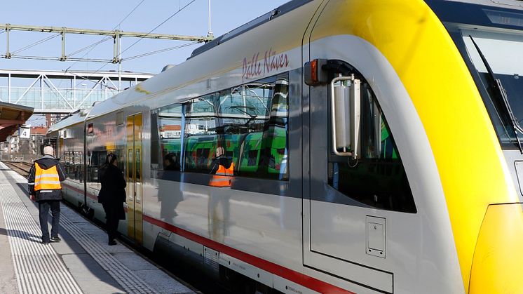 Hallandstrafiken bjuder på tågresan med Krösatåget till Tågdagarna i Landeryd.