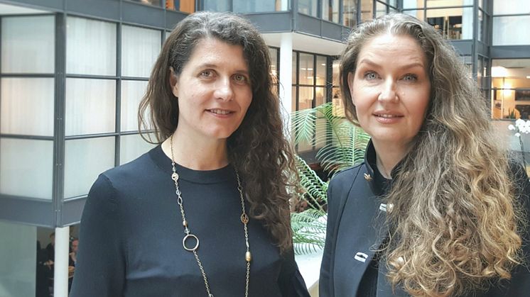 - Jeg gleder meg til å jobbe sammen med Katharina Bramslev og resten av det dyktige teamet, sier Hege Schøyen Dillner, til høyre på bildet.