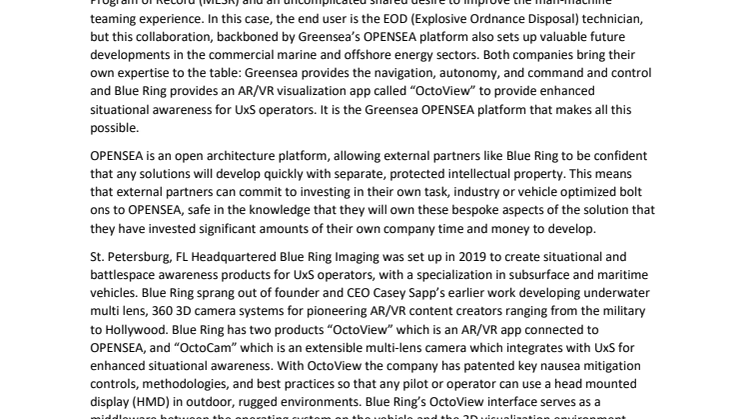 November 2022 - Greensea - Blue ring Imaging partnership.approved.pdf
