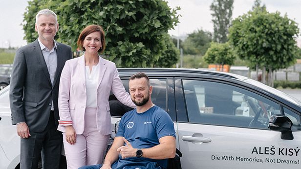 Český paralympionik na návštěvě v JYSKu