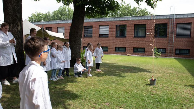 Chemie-Experimente beeindrucken Kinder an der Universität Vechta in den Sommerferien 2024