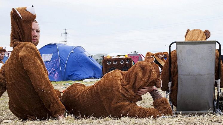 Claus Randrup: Tre små bjørne, Roskilde Festival, 2014. Vurdering: 3.000-4.000 kr.