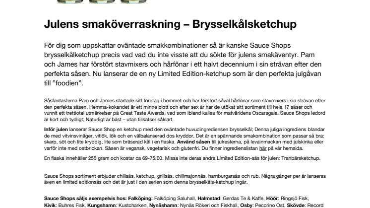 Julens smaköverraskning – Brysselkålketchup