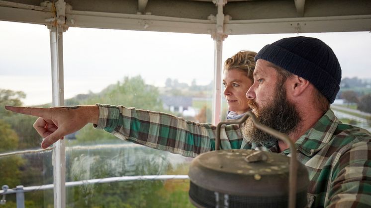 Mick Daly, som driver Smygehuk Lightouse Hostel, är en av de skånska aktörerna som är med i samarbetet med schweiziska Kontiki Reisen.