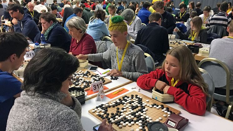 Go-Spieler beim Europäischen Go-Kongress