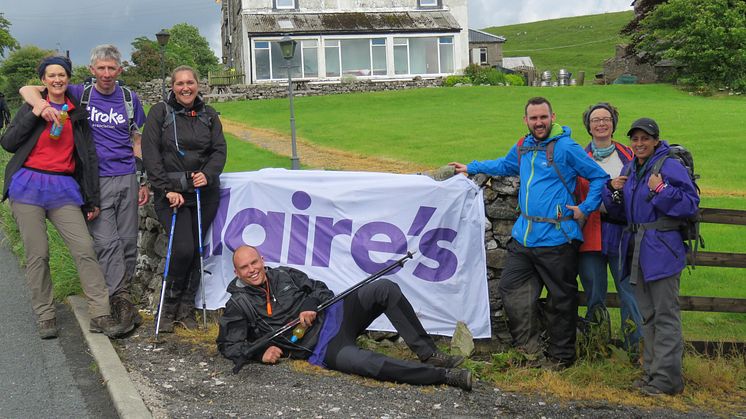 Staff at Claire’s Europe climb to fundraising success for the Stroke Association