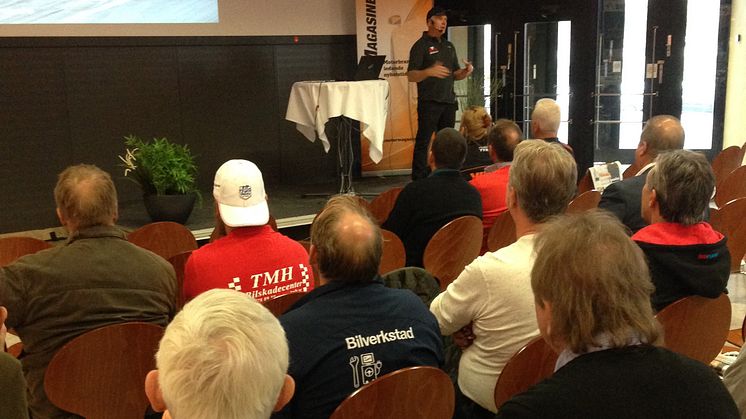 Micke Kågered mötte publiken på årets Inspirationsdag.