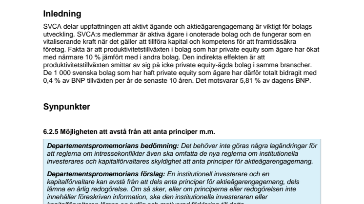 Direktivet om ett ökat aktieägarengagemang – Förslag till genomförande i svensk rätt