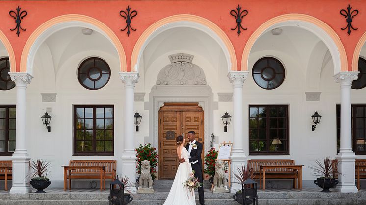 Bröllop på Lejondals Slott. Fotograf Malin Norlén 