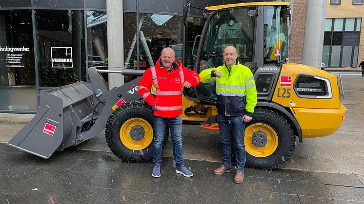 Volvo L25 Electric - första eldrivna kompakthjullastaren till Norge