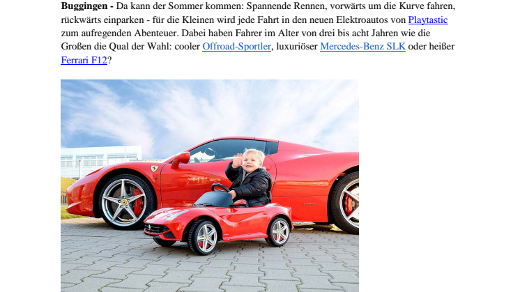 Elektro-Kinderfahrzeuge zum Selbstlenken und Fernsteuern