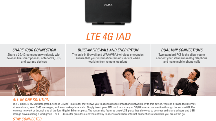 Produktblad - D-Link DWR-923 4G-router 
