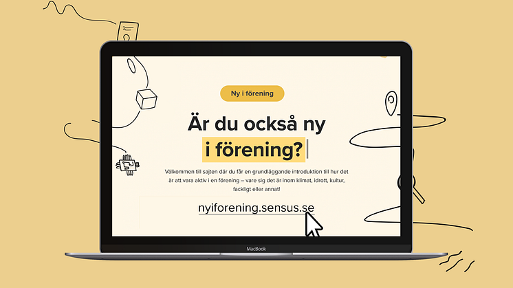 Startsidan på den interaktiva utbildningssajten Ny i förening