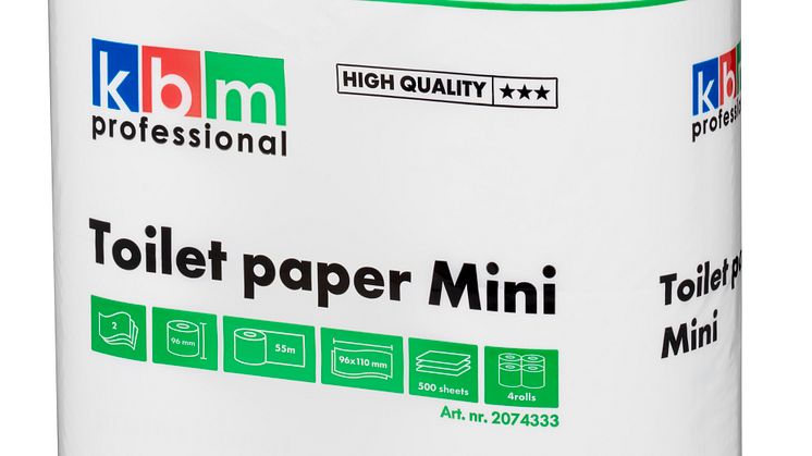 KBM Toalettpapper Mini 55m Kvalitet High