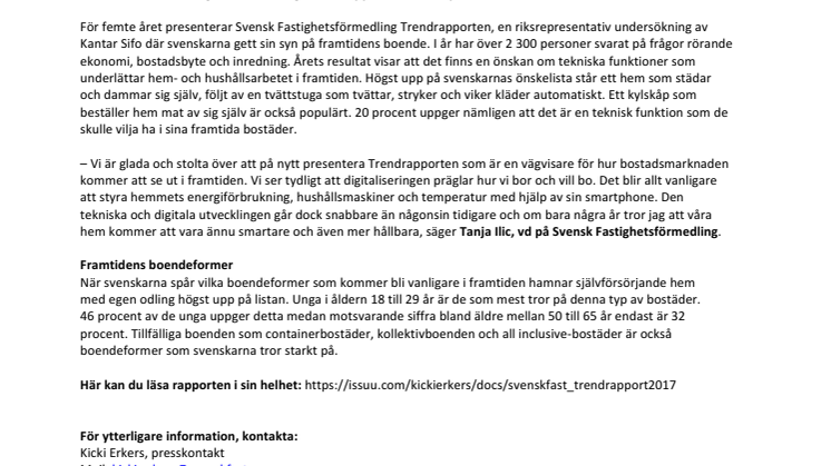 Ny undersökning visar: Så vill svenskarna bo i framtiden