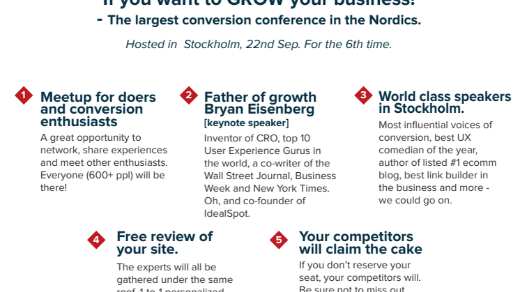 Goodbye guesses, hello Conversion Jam! The best optimizers will attend Sthlm 22-23 Sept - Will you?