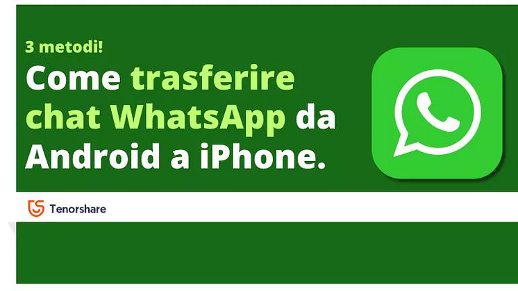 spostare chat whatsapp da android a iphone