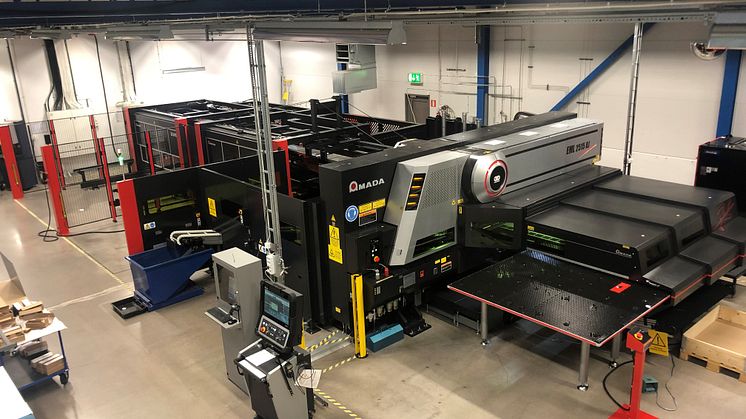 CTT:s new efficient fiber laser cutter at Nybro plant