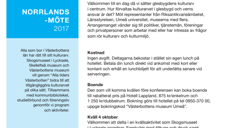 Kulturarv i glesbygd – resurs eller belastning?