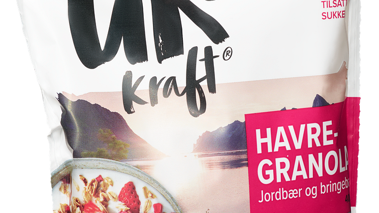 Urkraft Havregranola Jordbær & Bringebær
