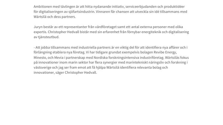 Chalmers Ventures affärscoach i juryn för "Marine Mastermind"