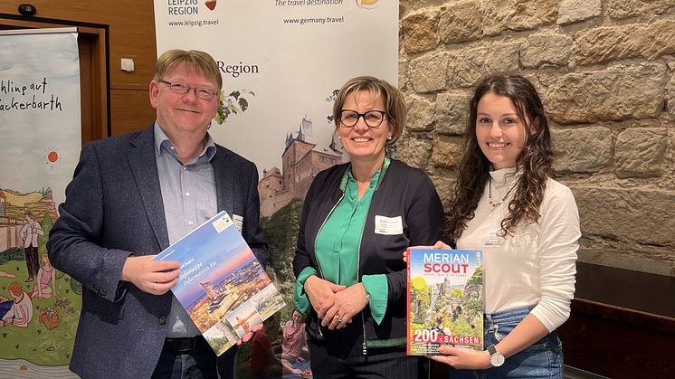 Nationales Presse-Treffen - Barbara Klepsch am Leipzig-Stand