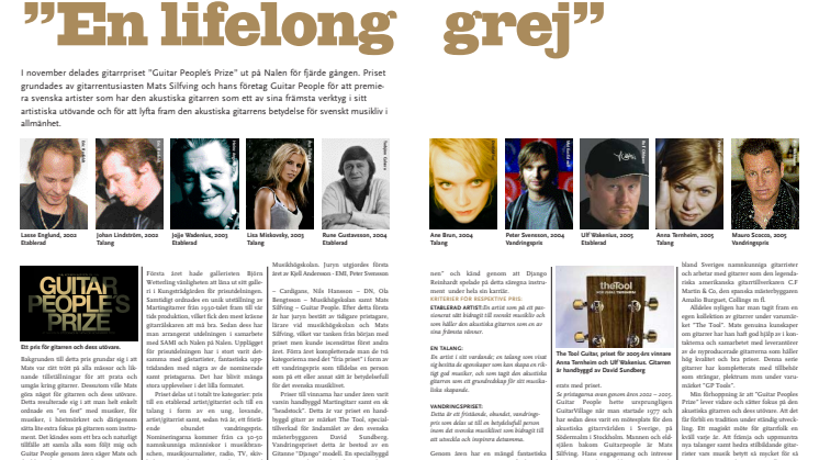 Artikel om Guitarpeople´s Prize
