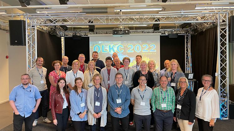 Här syns alla doktorander som var med på konferensen när de samlades för en gemensam doktorand-dag.
