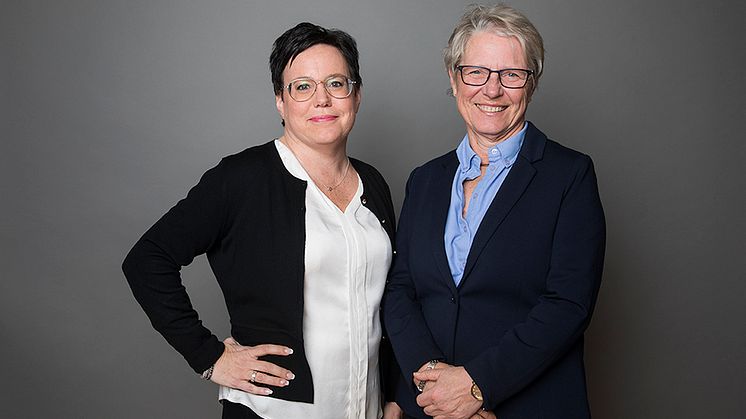 Eva Nordström, vd SKB, och Charlotte Axelsson, ordförande SKB. Foto: Karin Alfredsson.