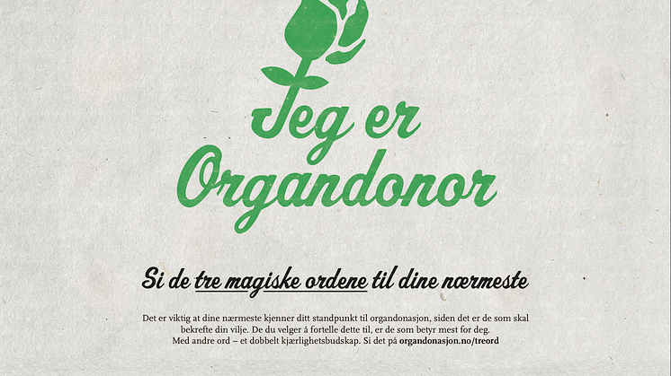 Si de tre magiske ordene til dine nærmeste