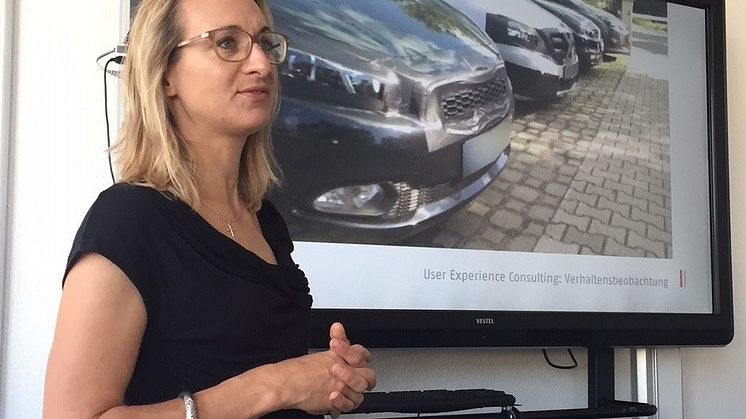 Referentin Anna Lewandowski beim Vortrag an der HdWM.  Foto: Susanne Steiner
