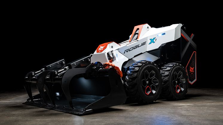 På Intermat i Paris 24–27 april visar Bobcat den batterielektrisk kompaktlastaren RogueX2. Det är en konceptmaskin utan hytt där hydrauliken ersatts med elektriskt manövrerad lyft- och tiltkinematik.