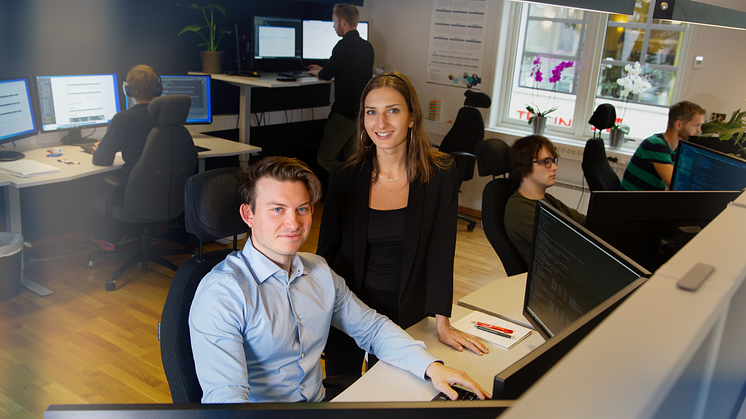 Magda Stolarczyk og Koenraad Rodbjartson Herber i Team Digital