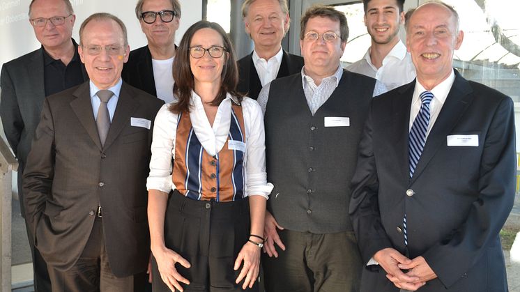 Die Protagonist/innen des 8. Mannheimer Führungstages der HdWM mit dem Management des Festival ENJOY JAZZ und Gästen. Foto: Motzko