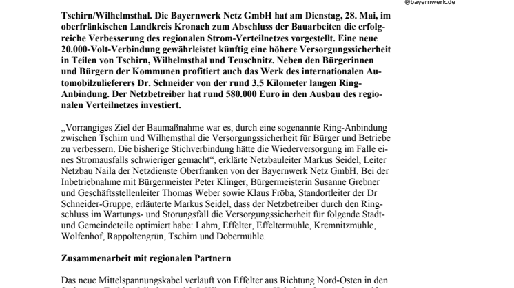Doppelte Sicherheit im Stromnetz