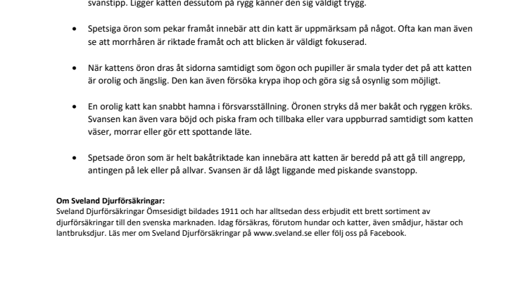 Så tyder du kattens öron!