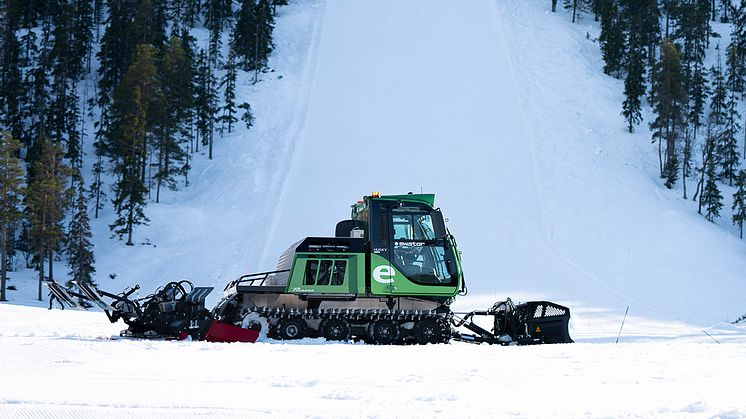 SkiStar först ut att testa och utveckla elpistmaskin i Skandinavien