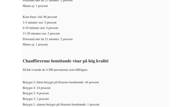 Statistik färdtjänst i Uppsala våren 2016